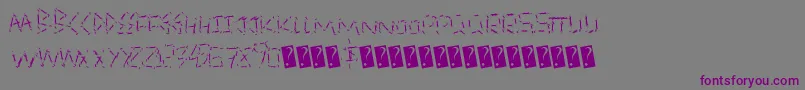 QuickSlash-Schriftart – Violette Schriften auf grauem Hintergrund