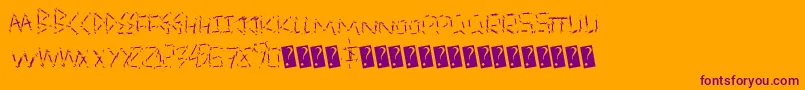 QuickSlash Font – Purple Fonts on Orange Background