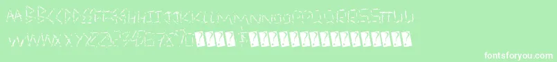 QuickSlash Font – White Fonts on Green Background