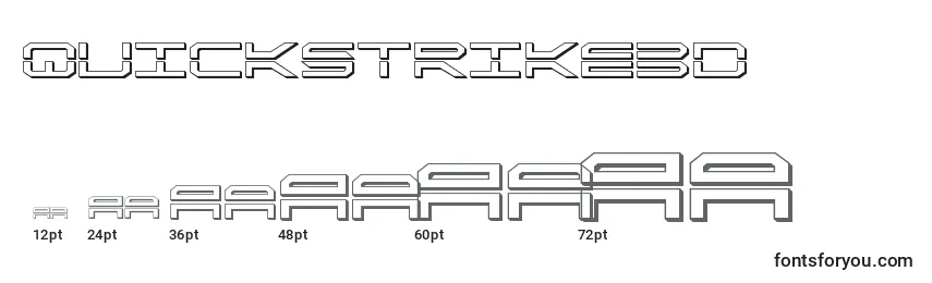 Размеры шрифта Quickstrike3d
