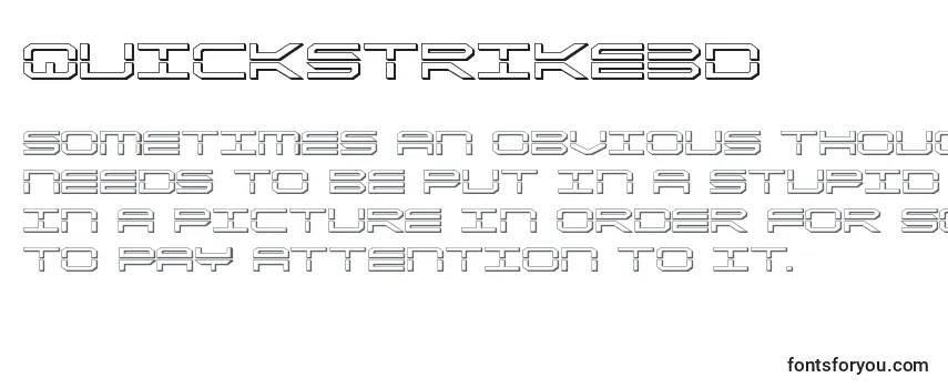 Обзор шрифта Quickstrike3d
