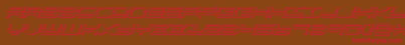 quickstrike3dital Font – Red Fonts on Brown Background