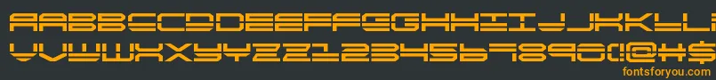 quickstrikebold Font – Orange Fonts on Black Background