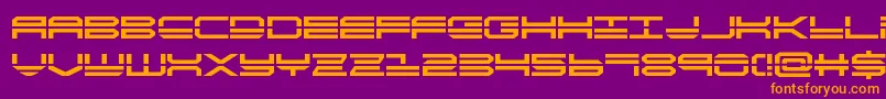 quickstrikebold Font – Orange Fonts on Purple Background