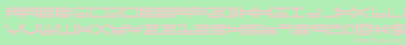 quickstrikebold Font – Pink Fonts on Green Background