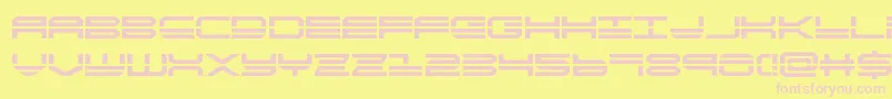 quickstrikebold Font – Pink Fonts on Yellow Background