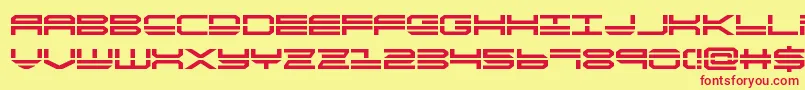 quickstrikebold Font – Red Fonts on Yellow Background