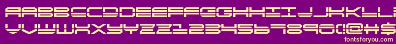 quickstrikebold Font – Yellow Fonts on Purple Background