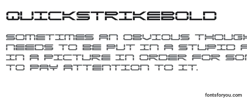 Обзор шрифта Quickstrikebold