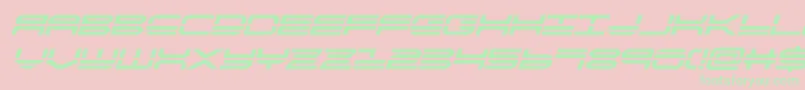 quickstrikeboldital Font – Green Fonts on Pink Background