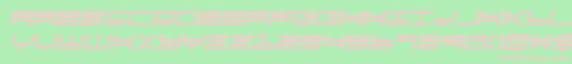 quickstrikeboldital Font – Pink Fonts on Green Background