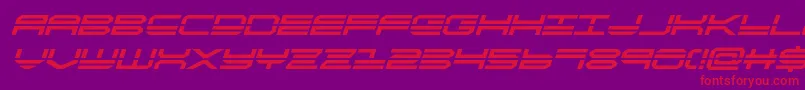 quickstrikeboldital Font – Red Fonts on Purple Background