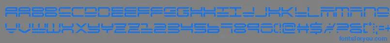 Шрифт quickstrikecond – синие шрифты на сером фоне