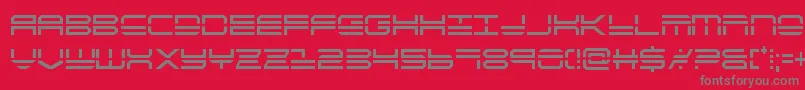 quickstrikecond Font – Gray Fonts on Red Background