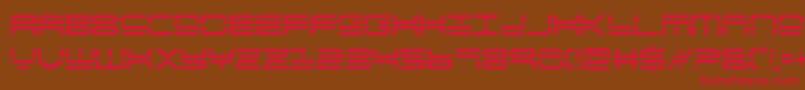 quickstrikecond Font – Red Fonts on Brown Background