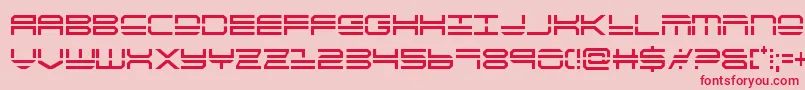 quickstrikecond Font – Red Fonts on Pink Background