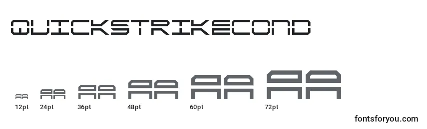 Quickstrikecond Font Sizes