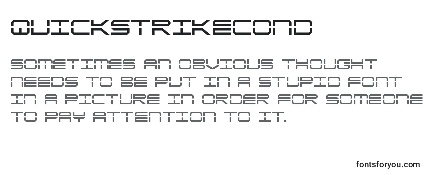 Обзор шрифта Quickstrikecond