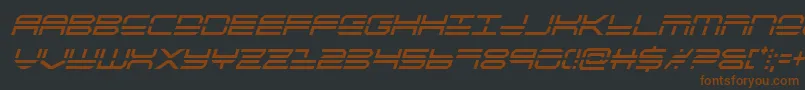 quickstrikecondital Font – Brown Fonts on Black Background