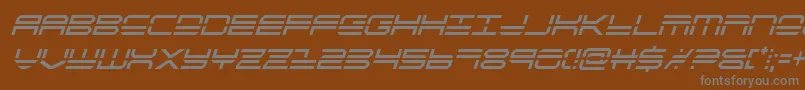 quickstrikecondital Font – Gray Fonts on Brown Background