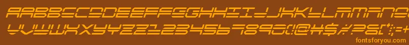 quickstrikecondital Font – Orange Fonts on Brown Background
