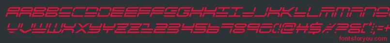 quickstrikecondital Font – Red Fonts on Black Background