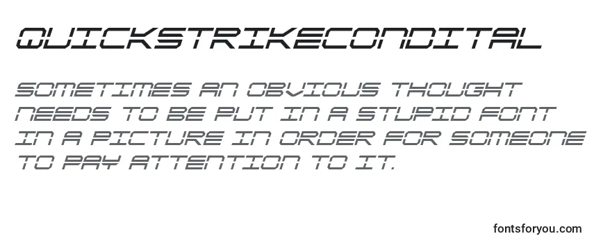 Обзор шрифта Quickstrikecondital