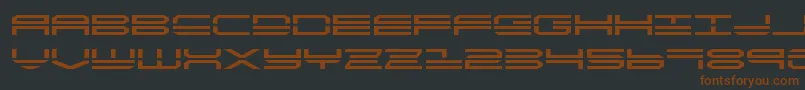 quickstrikeexpand-fontti – ruskeat fontit mustalla taustalla