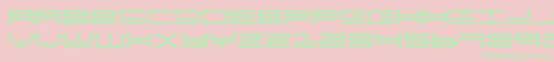 quickstrikeexpand Font – Green Fonts on Pink Background