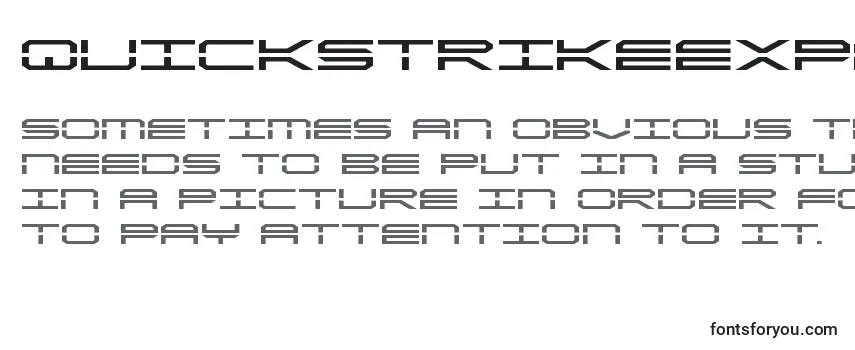 Quickstrikeexpand Font