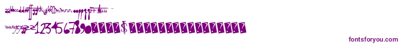Holyscriptacular Font – Purple Fonts on White Background