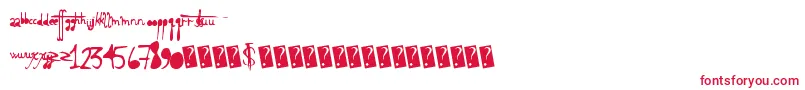 Holyscriptacular Font – Red Fonts on White Background