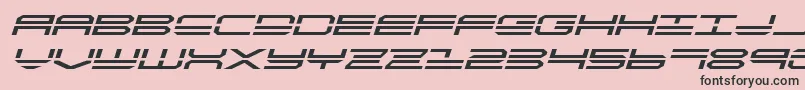quickstrikeexpandital Font – Black Fonts on Pink Background