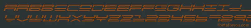 quickstrikeexpandital Font – Brown Fonts on Black Background
