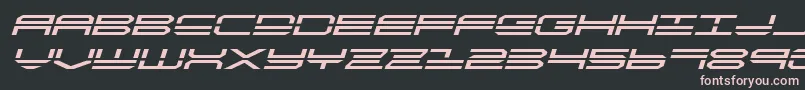 quickstrikeexpandital Font – Pink Fonts on Black Background