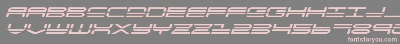 quickstrikeexpandital-Schriftart – Rosa Schriften auf grauem Hintergrund
