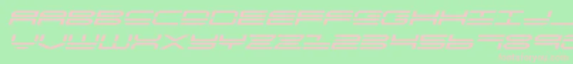 quickstrikeexpandital Font – Pink Fonts on Green Background