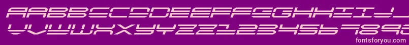 quickstrikeexpandital Font – Pink Fonts on Purple Background