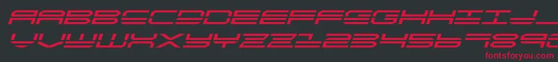 フォントquickstrikeexpandital – 黒い背景に赤い文字