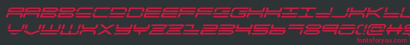 quickstrikeital Font – Red Fonts on Black Background