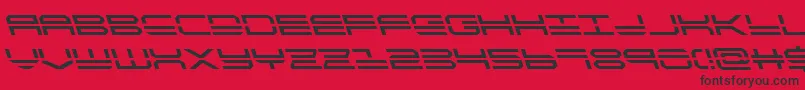 quickstrikeleft Font – Black Fonts on Red Background