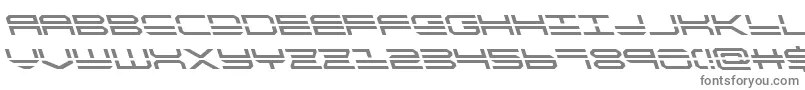 quickstrikeleft Font – Gray Fonts on White Background