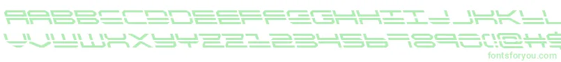 quickstrikeleft Font – Green Fonts on White Background