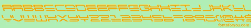 quickstrikeleft Font – Orange Fonts on Green Background