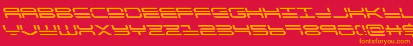 Weitere Informationen zur quickstrikeleft-Schriftart quickstrikeleft-Schriftart – Orangefarbene Schriften auf rotem Hintergrund
