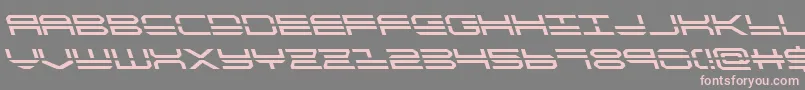 Fonte quickstrikeleft – fontes rosa em um fundo cinza