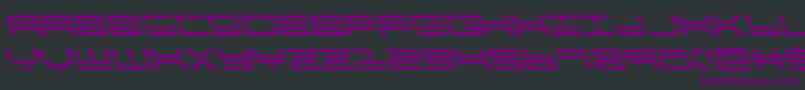 quickstrikeleft Font – Purple Fonts on Black Background