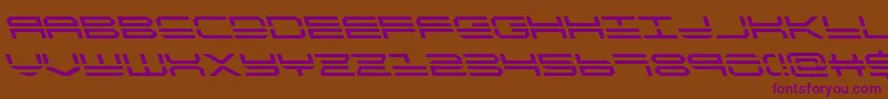 quickstrikeleft Font – Purple Fonts on Brown Background