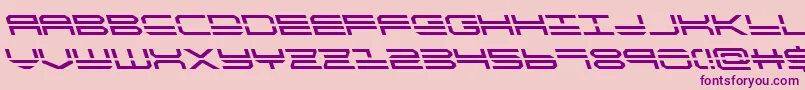 quickstrikeleft Font – Purple Fonts on Pink Background