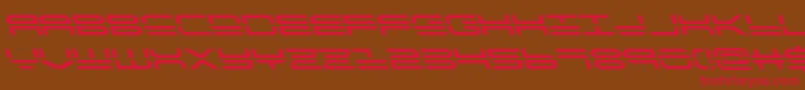 quickstrikeleft Font – Red Fonts on Brown Background